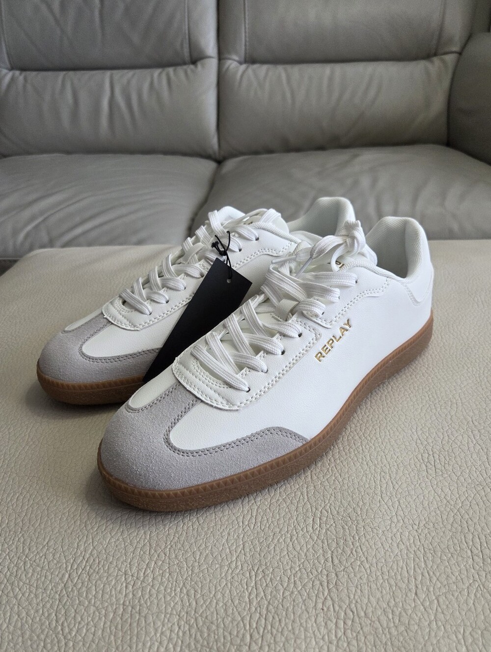 NWT - Replay Men's Leather Suede Mix Trainer - EU 43/US 10, EU 44/US 11
